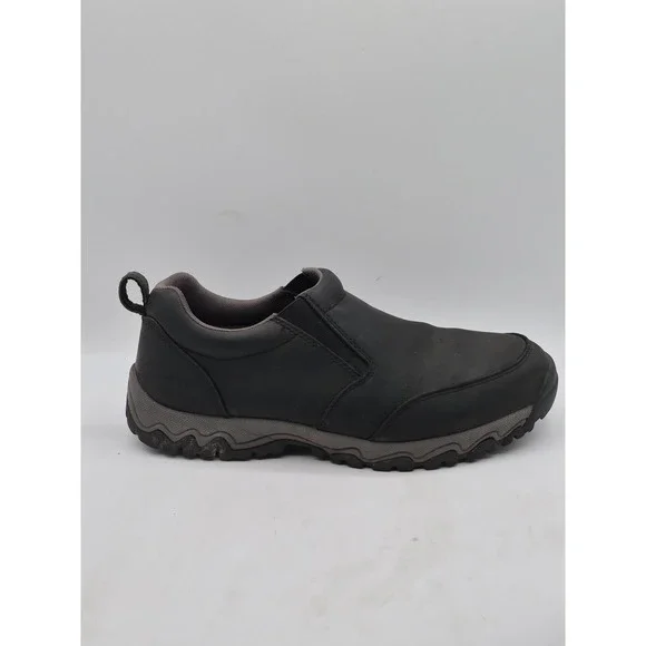 Duluth Trading Company Shoes Mens Size 11W Black Leather Slip On Slip Resistant - Picture 4 of 12